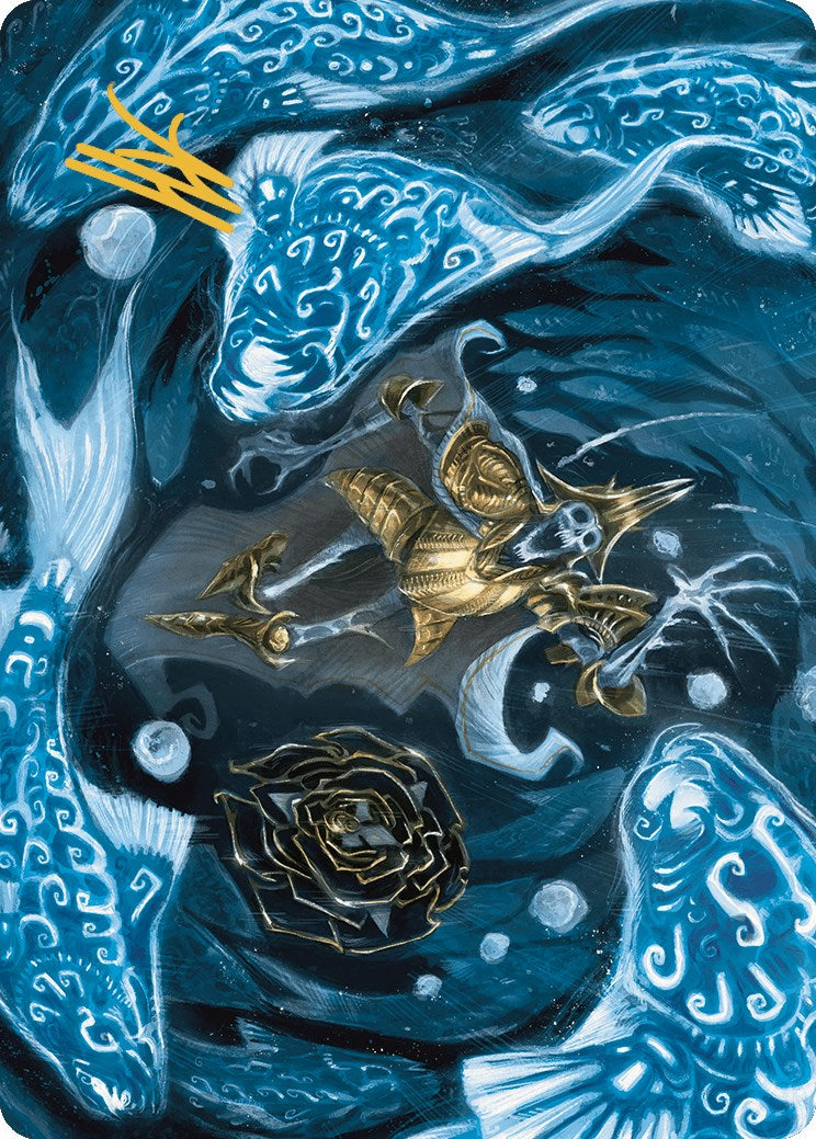 Eaten by Piranhas Art Card (Gold-Stamped Signature) [The Lost Caverns of Ixalan Art Series] | Black Swamp Games