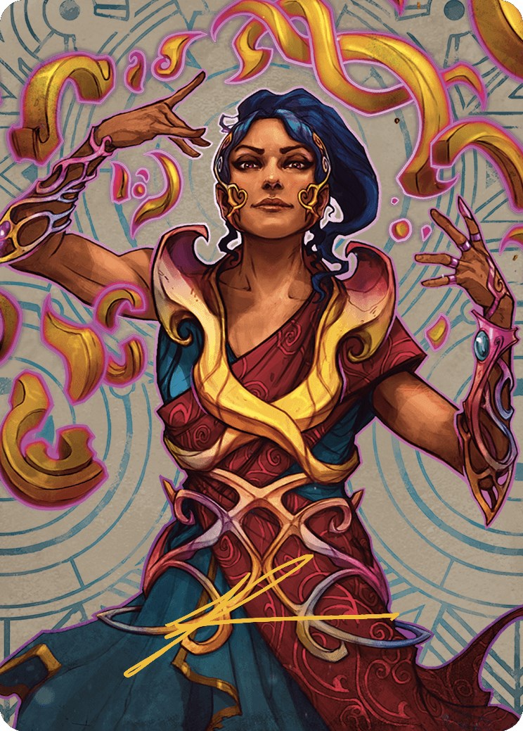 Saheeli, the Sun's Brilliance Art Card (Gold-Stamped Signature) [The Lost Caverns of Ixalan Art Series] | Black Swamp Games