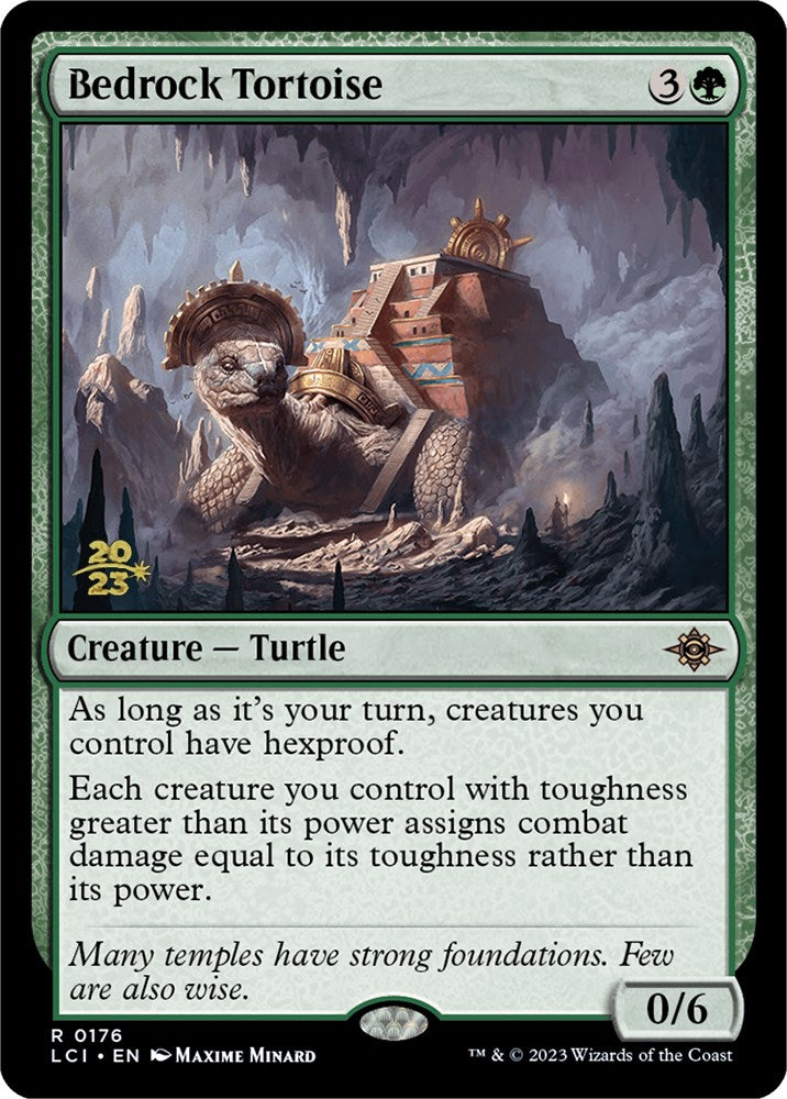 Bedrock Tortoise [The Lost Caverns of Ixalan Prerelease Cards] | Black Swamp Games