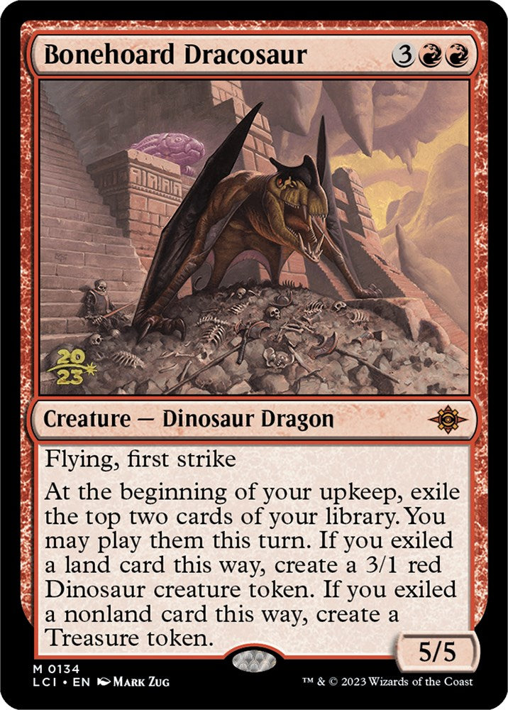 Bonehoard Dracosaur [The Lost Caverns of Ixalan Prerelease Cards] | Black Swamp Games