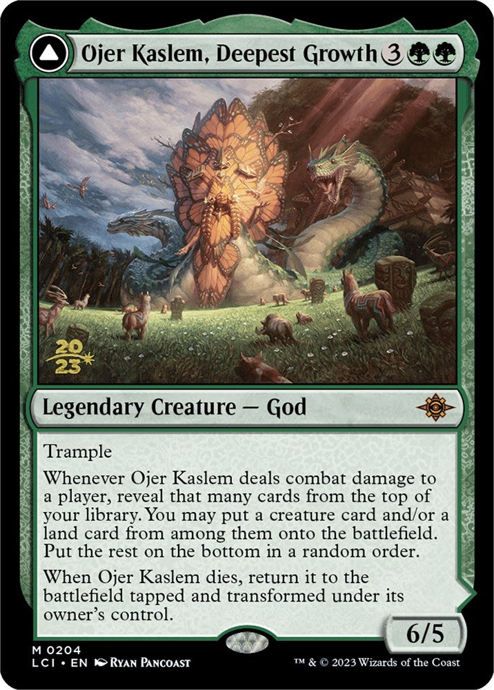 Ojer Kaslem, Deepest Growth // Temple of Cultivation [The Lost Caverns of Ixalan Prerelease Cards] | Black Swamp Games