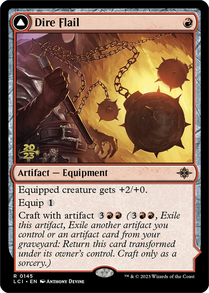 Dire Flail // Dire Blunderbuss [The Lost Caverns of Ixalan Prerelease Cards] | Black Swamp Games