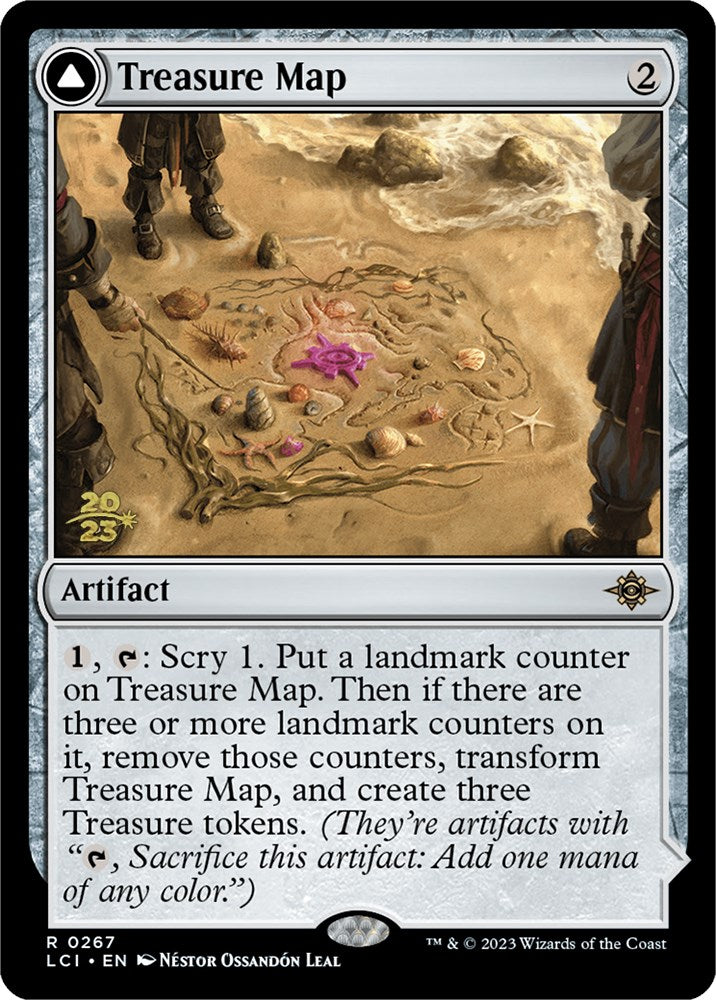 Treasure Map // Treasure Cove [The Lost Caverns of Ixalan Prerelease Cards] | Black Swamp Games