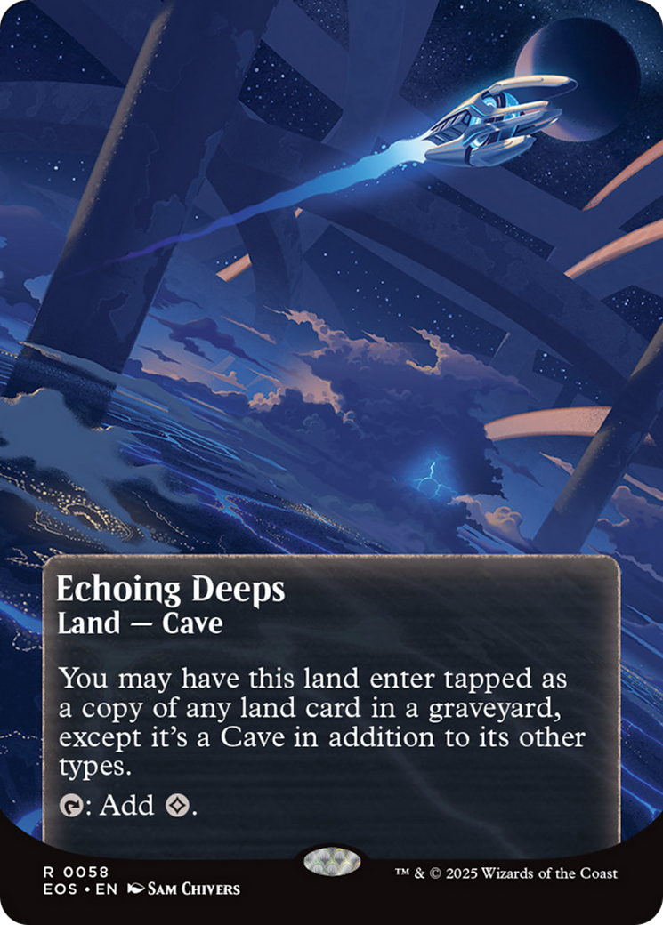 Echoing Deeps (0058) (Borderless) [Edge of Eternities: Stellar Sights] | Black Swamp Games