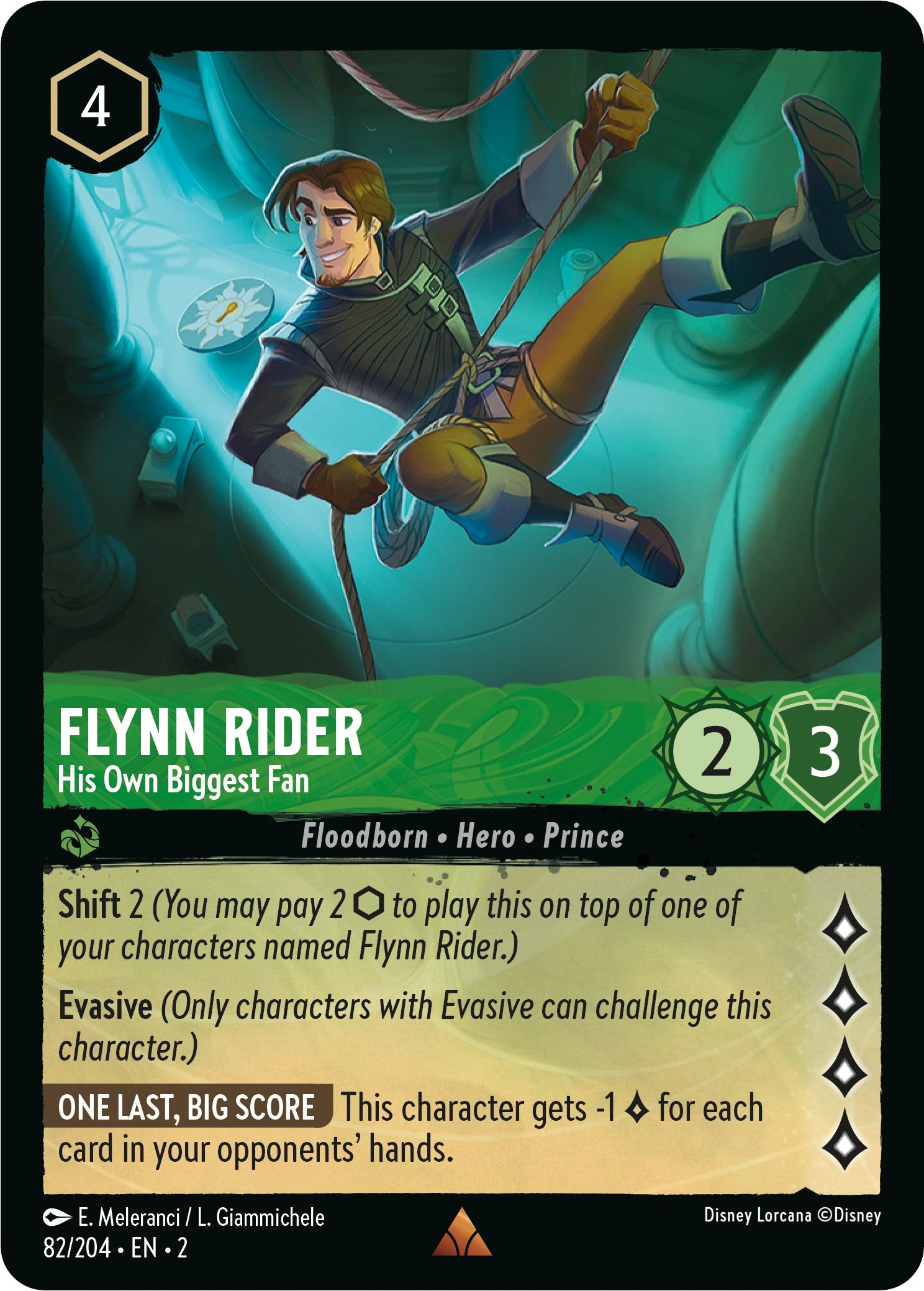 Flynn Rider - His Own Biggest Fan (82/204) [Rise of the Floodborn] | Black Swamp Games