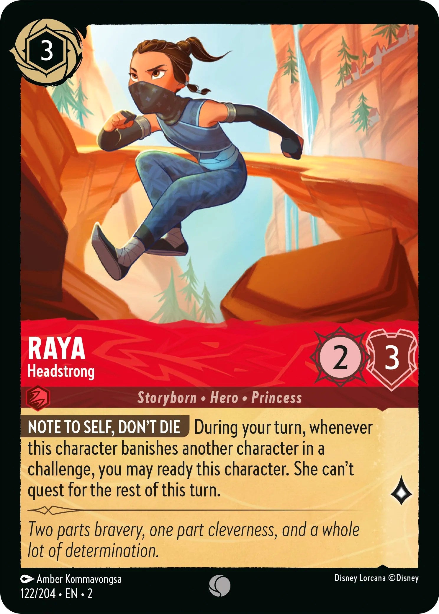 Raya - Headstrong (122/204) [Rise of the Floodborn] | Black Swamp Games