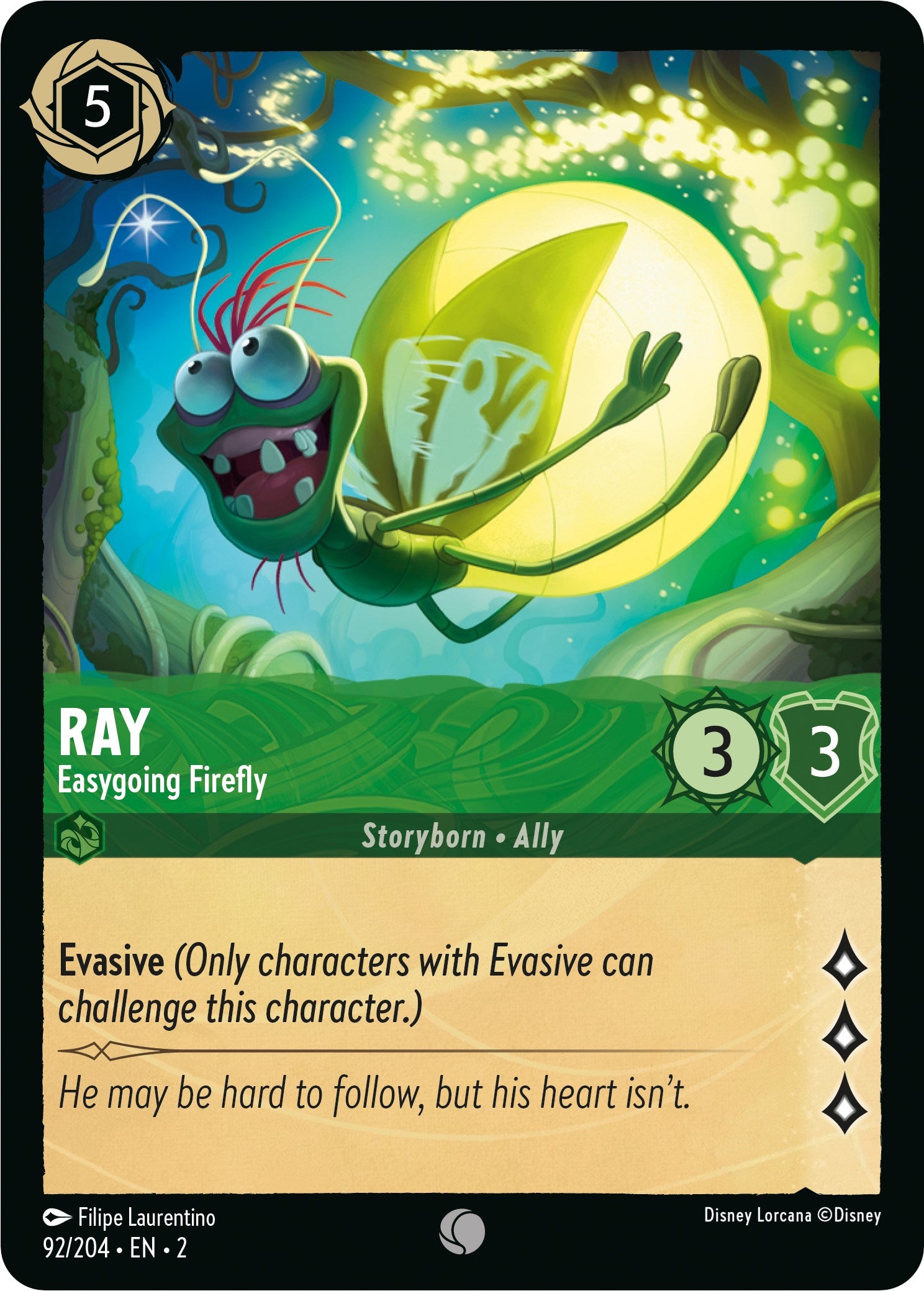 Ray - Easygoing Firefly (92/204) [Rise of the Floodborn] | Black Swamp Games