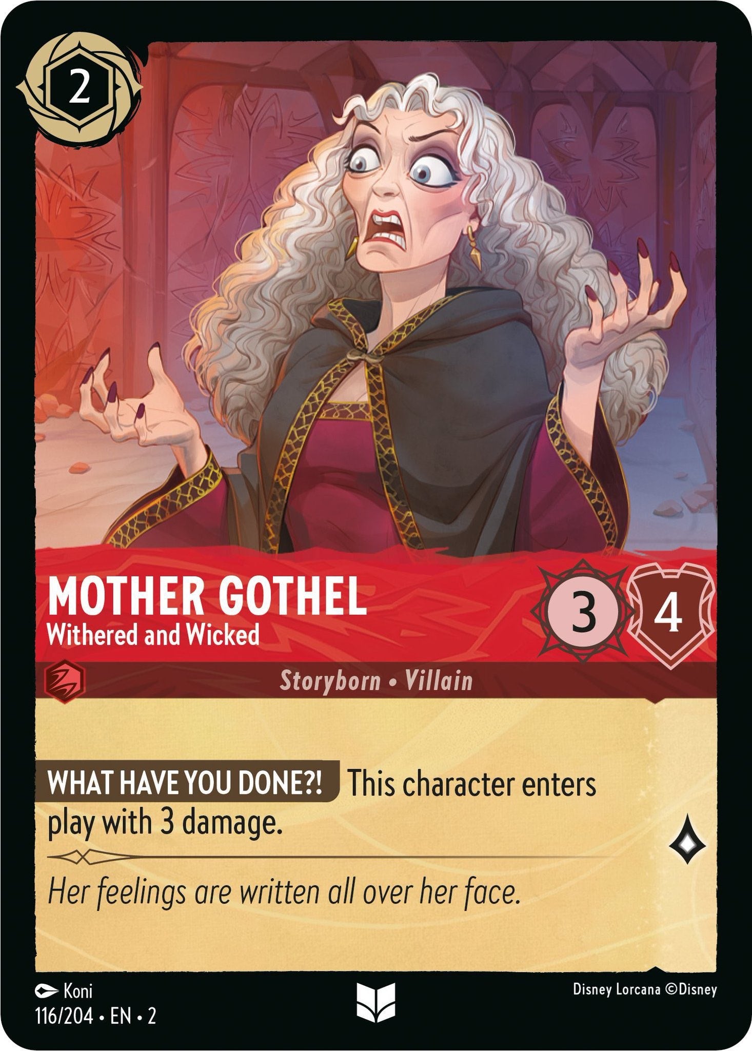 Mother Gothel - Withered and Wicked (116/204) [Rise of the Floodborn] | Black Swamp Games