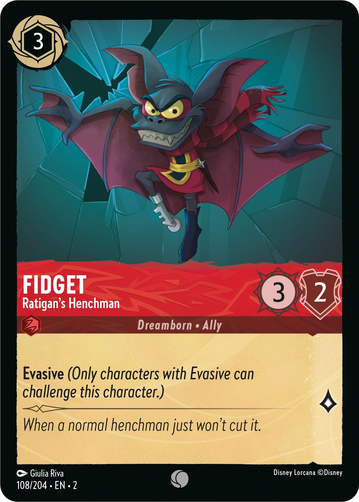 Fidget - Ratigan's Henchman (108/204) [Rise of the Floodborn] | Black Swamp Games