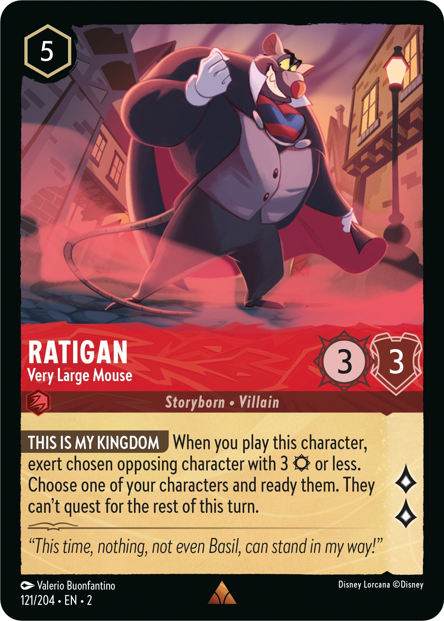 Ratigan - Very Large Mouse (121/204) [Rise of the Floodborn] | Black Swamp Games