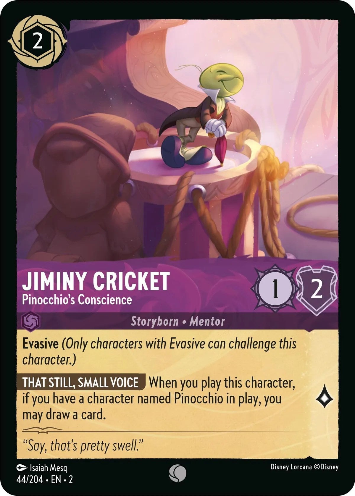 Jiminy Cricket - Pinocchio's Conscience (44/204) [Rise of the Floodborn] | Black Swamp Games