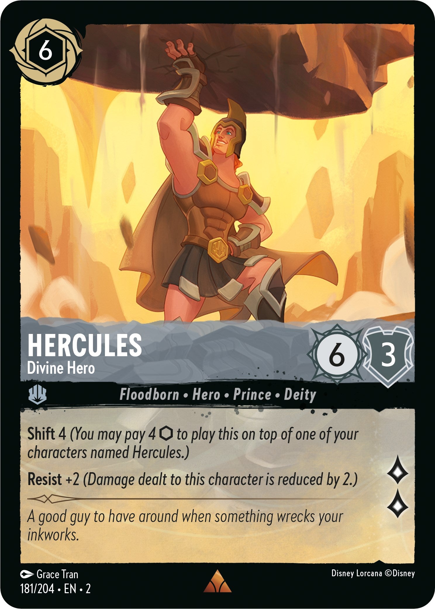 Hercules - Divine Hero (181/204) [Rise of the Floodborn] | Black Swamp Games