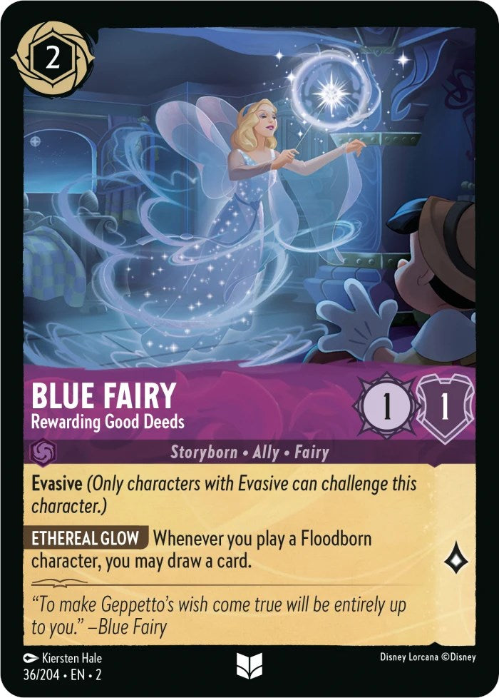 Blue Fairy - Rewarding Good Deeds (36/204) [Rise of the Floodborn] | Black Swamp Games