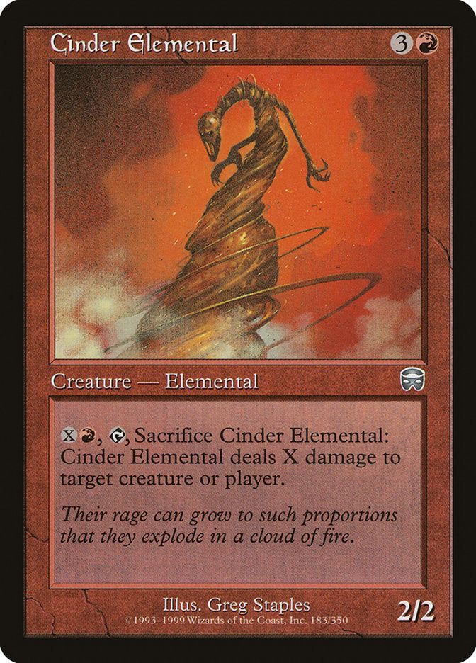 Cinder Elemental [Mercadian Masques] | Black Swamp Games