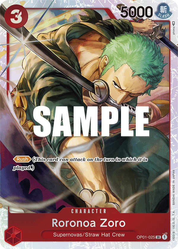 Roronoa Zoro (OP01-025) (Ultra Deck: The Three Captains) [One Piece Promotion Cards] | Black Swamp Games