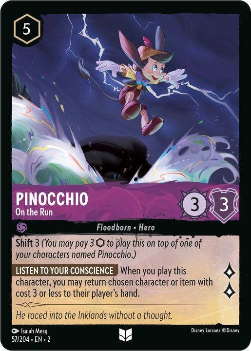 Pinocchio - On the Run (57/204) [Rise of the Floodborn] | Black Swamp Games