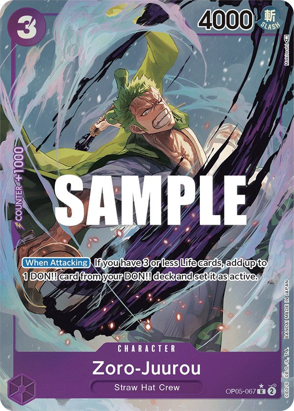 Zoro-Juurou (Alternate Art) [Awakening of the New Era] | Black Swamp Games