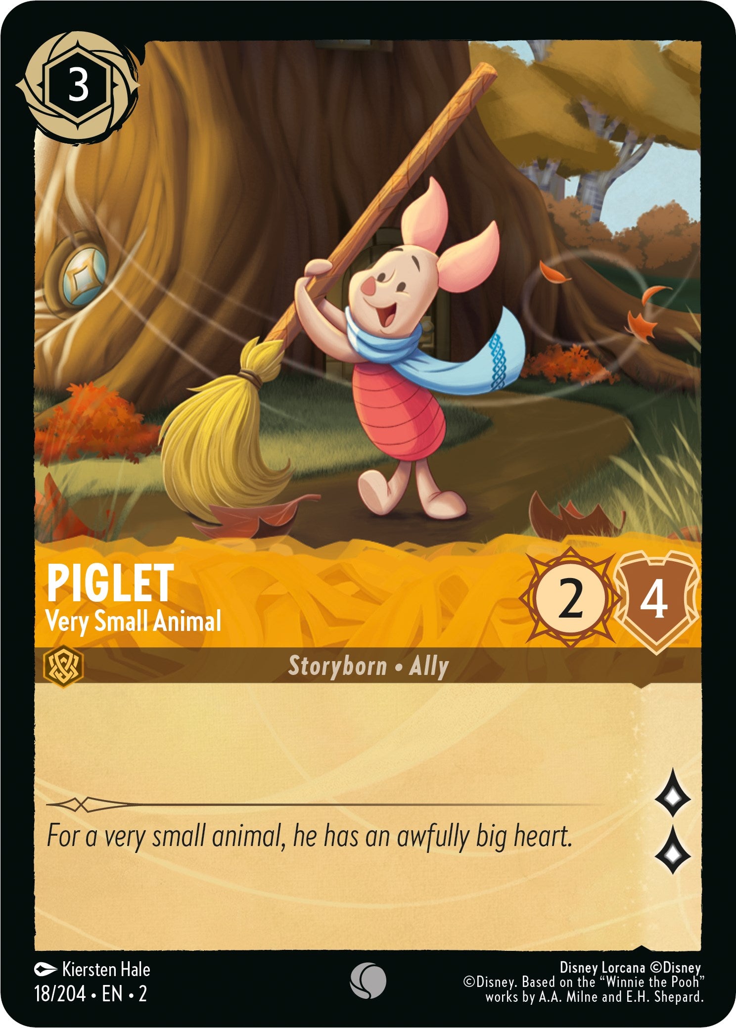 Piglet - Very Small Animal (18/204) [Rise of the Floodborn] | Black Swamp Games