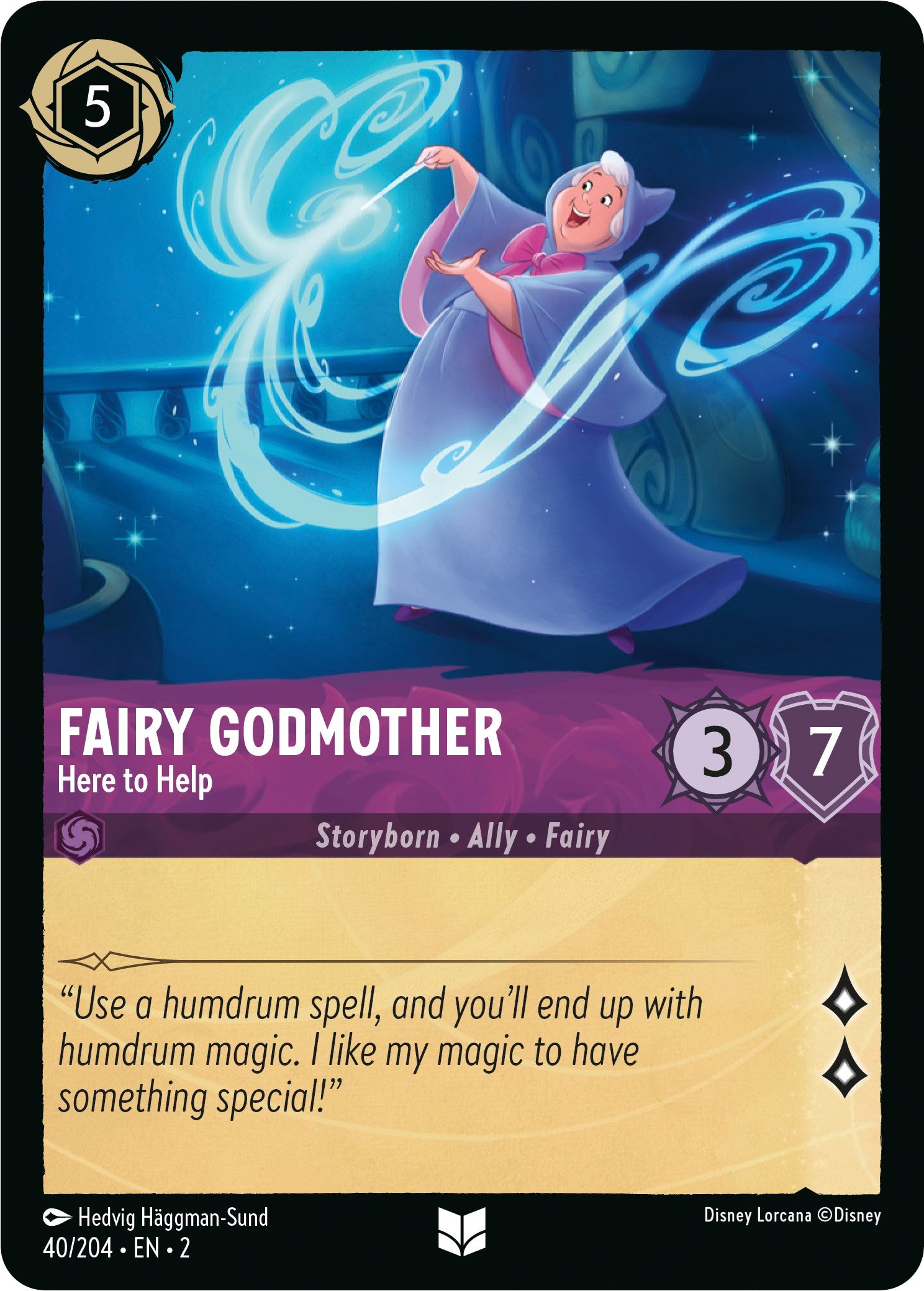 Fairy Godmother - Here to Help (40/204) [Rise of the Floodborn] | Black Swamp Games