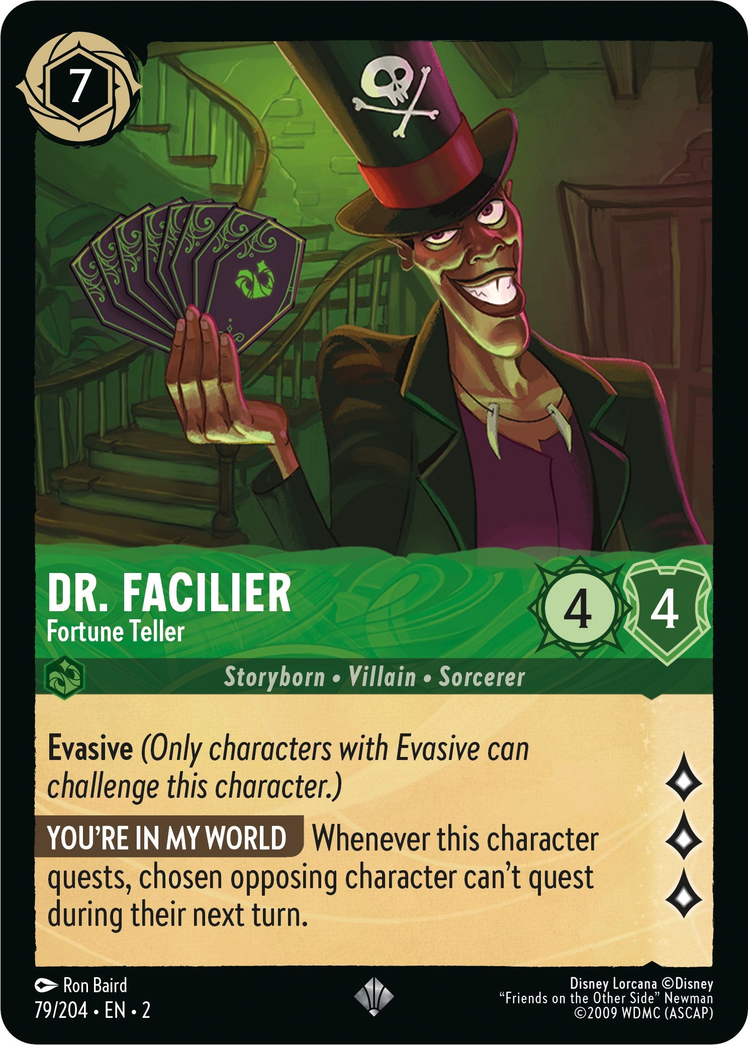 Dr. Facilier - Fortune Teller (79/204) [Rise of the Floodborn] | Black Swamp Games