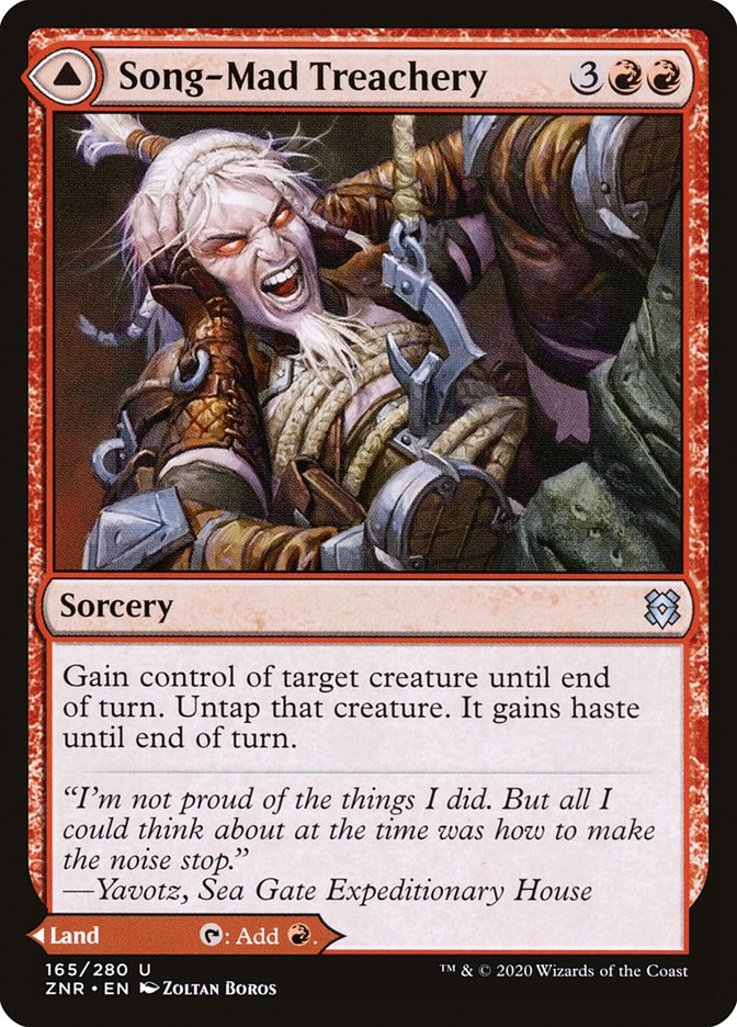Song-Mad Treachery // Song-Mad Ruins [Zendikar Rising] | Black Swamp Games
