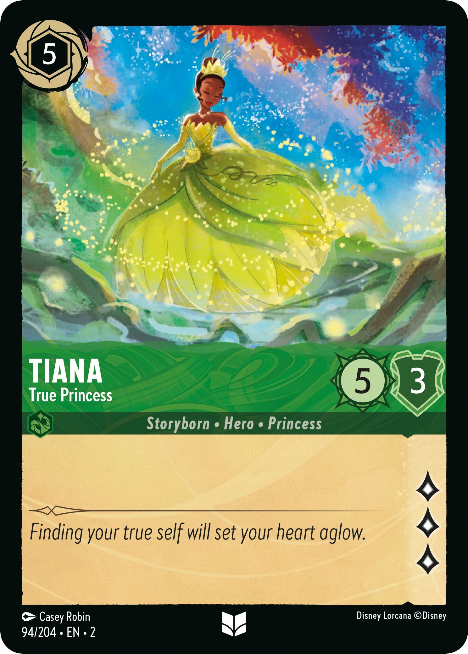 Tiana - True Princess (94/204) [Rise of the Floodborn] | Black Swamp Games