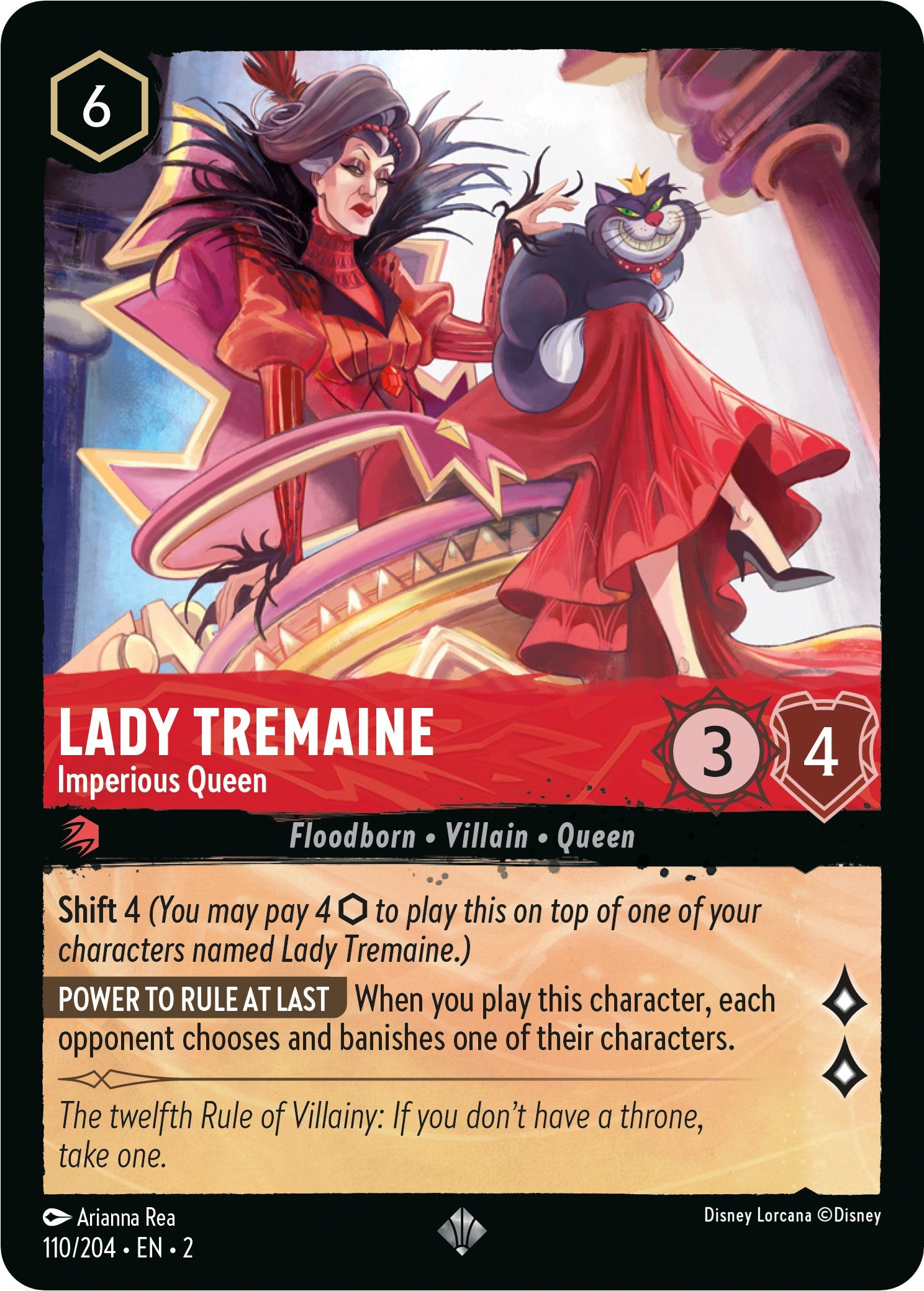 Lady Tremaine - Imperious Queen (110/204) [Rise of the Floodborn] | Black Swamp Games