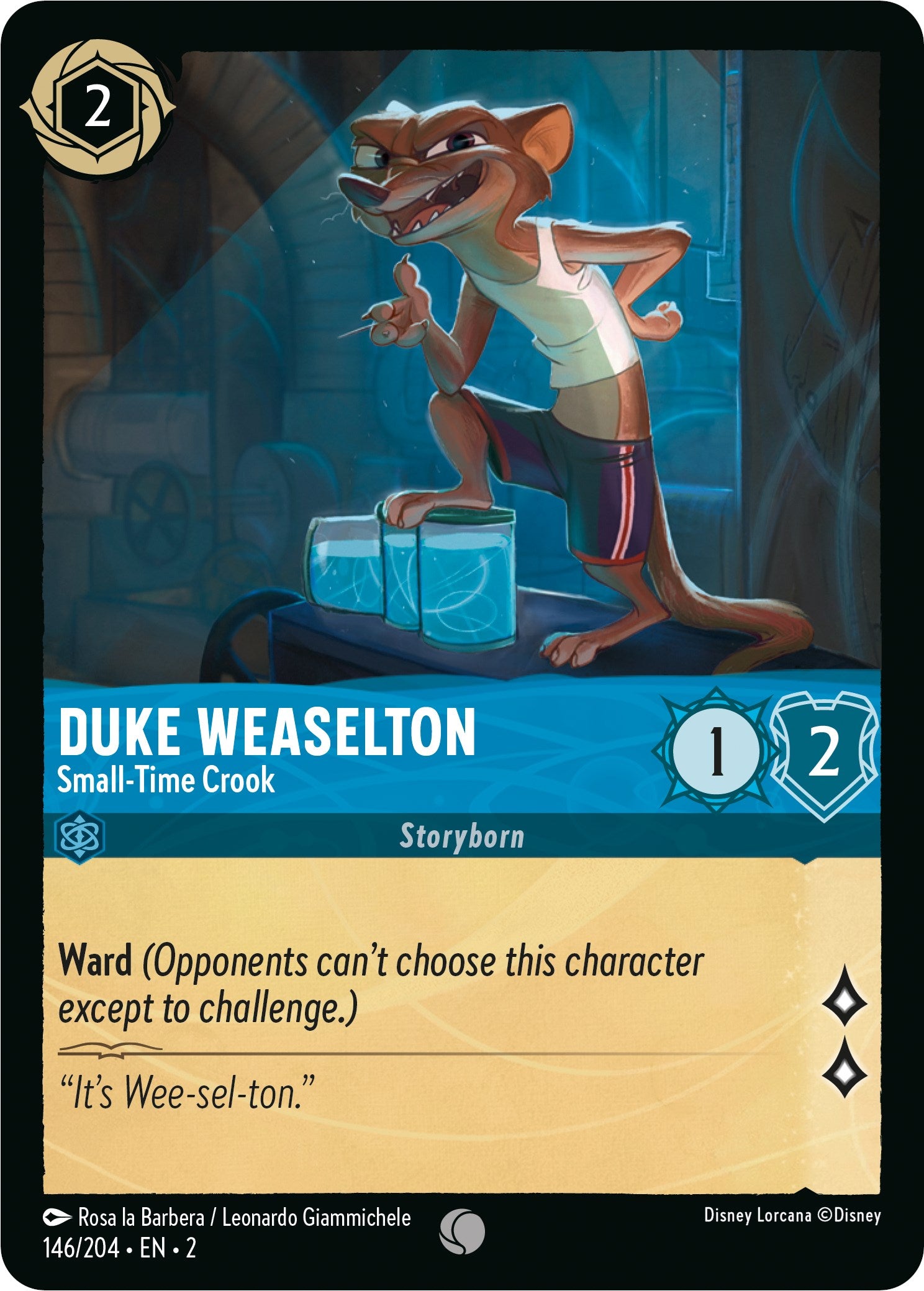 Duke Weaselton - Small-Time Crook (146/204) [Rise of the Floodborn] | Black Swamp Games