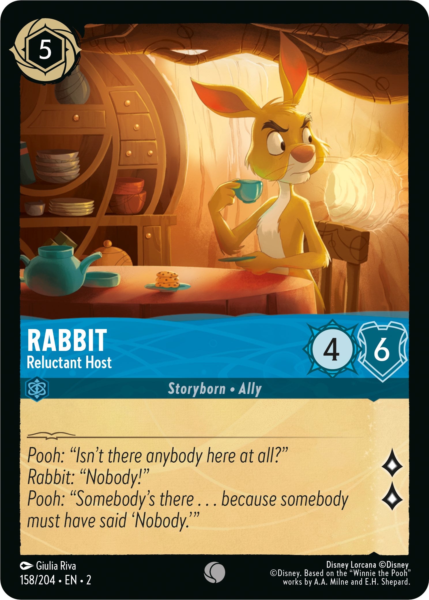 Rabbit - Reluctant Host (158/204) [Rise of the Floodborn] | Black Swamp Games