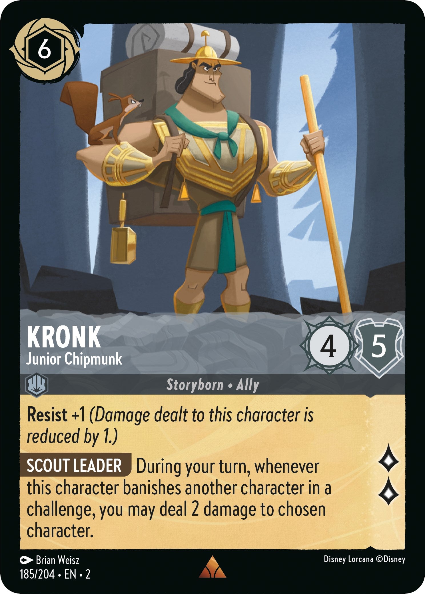 Kronk - Junior Chipmunk (185/204) [Rise of the Floodborn] | Black Swamp Games
