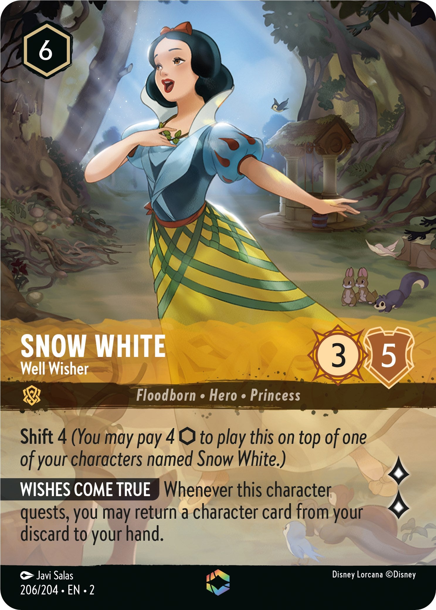 Snow White - Well Wisher (Enchanted) (206/204) [Rise of the Floodborn] | Black Swamp Games