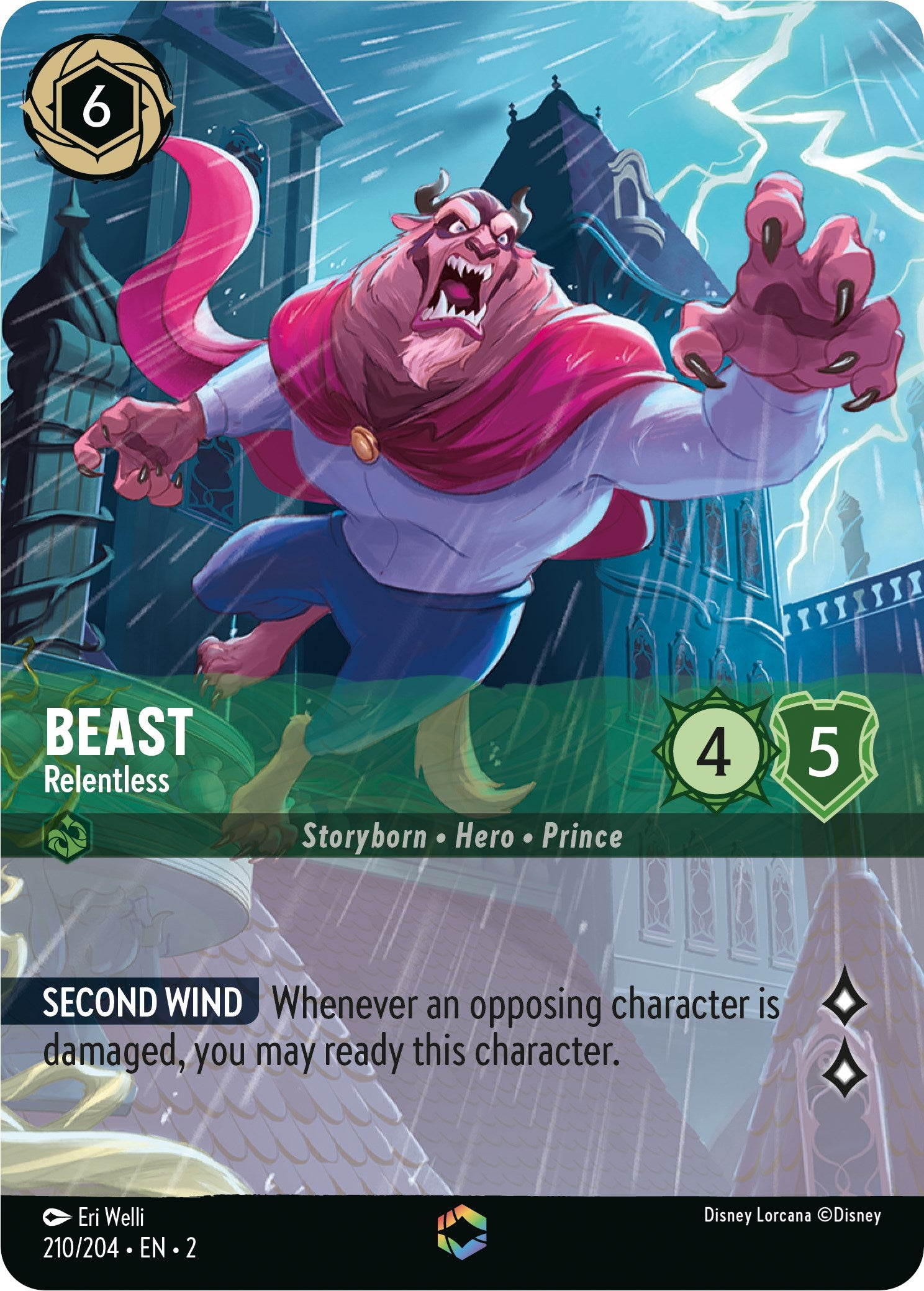 Beast - Relentless (Enchanted) (210/204) [Rise of the Floodborn] | Black Swamp Games