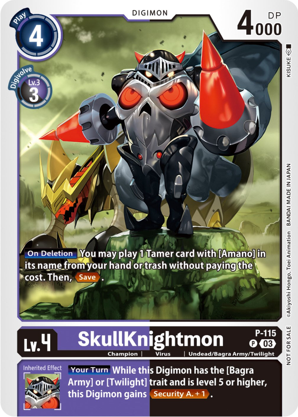 SkullKnightmon [P-115] (3rd Anniversary Survey Pack) [Promotional Cards] | Black Swamp Games