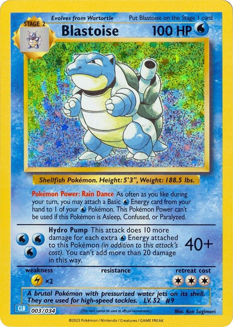 Blastoise [Trading Card Game Classic] | Black Swamp Games