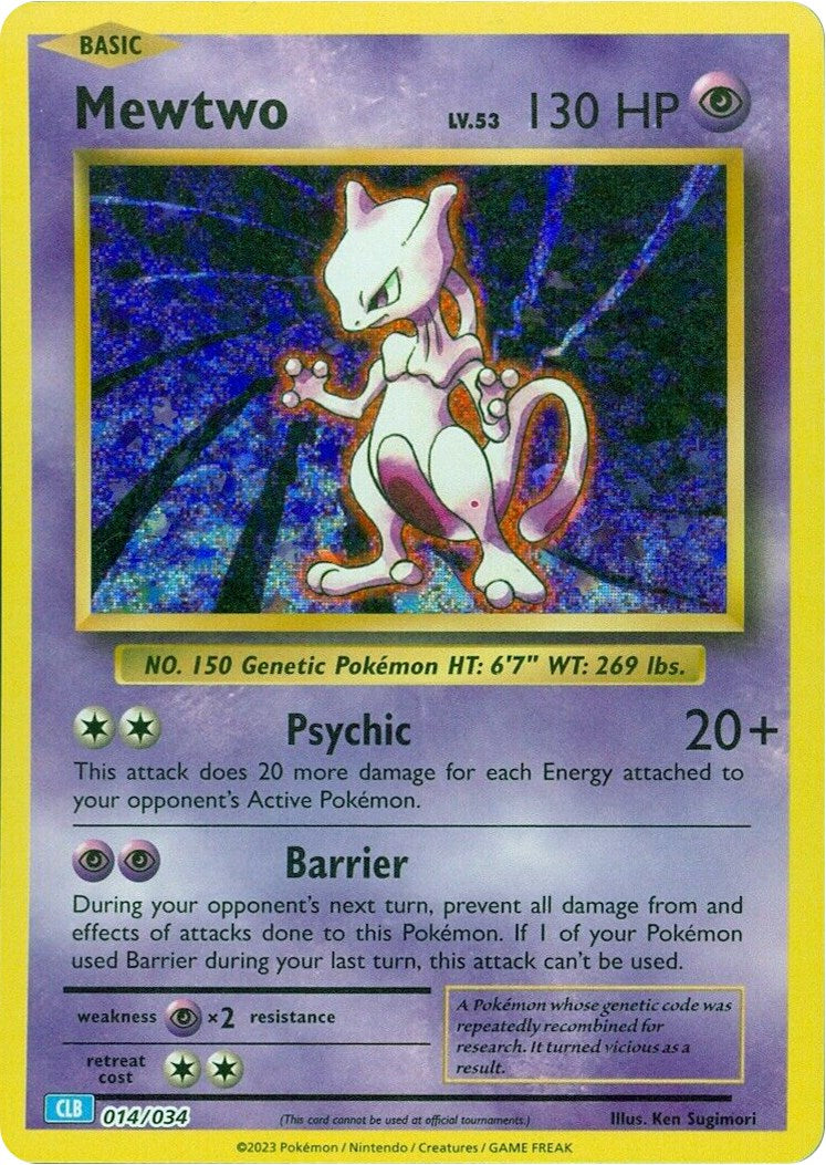 Mewtwo [Trading Card Game Classic] | Black Swamp Games