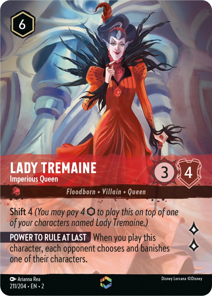 Lady Tremaine - Imperious Queen (Enchanted) (211/204) [Rise of the Floodborn] | Black Swamp Games