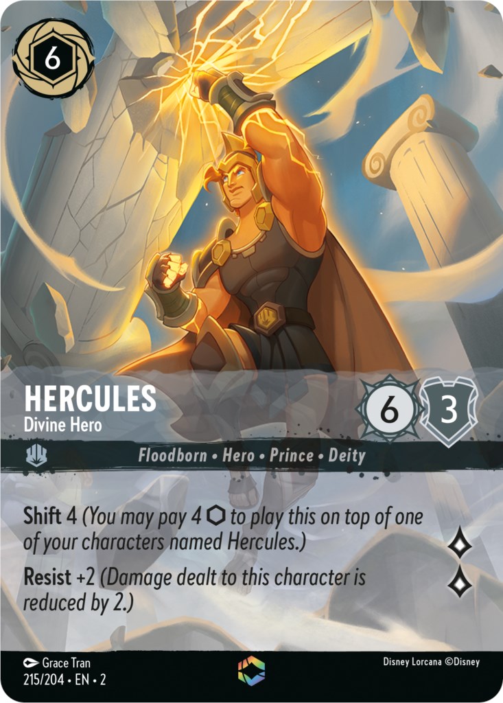 Hercules - Divine Hero (Enchanted) (215/204) [Rise of the Floodborn] | Black Swamp Games