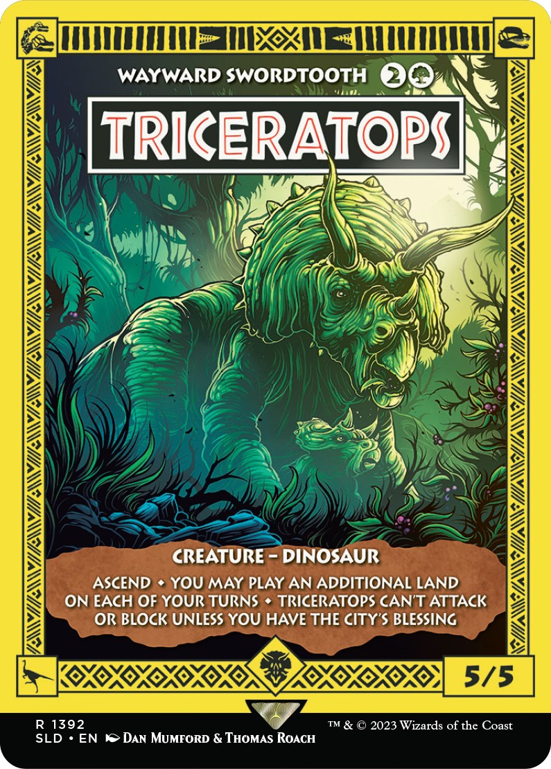 Triceratops - Wayward Swordtooth [Secret Lair Drop Series] | Black Swamp Games