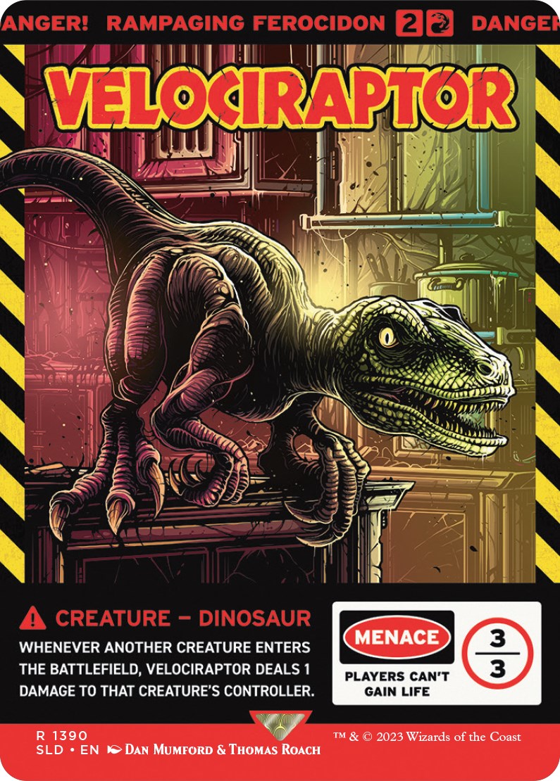 Velociraptor - Rampaging Ferocidon [Secret Lair Drop Series] | Black Swamp Games