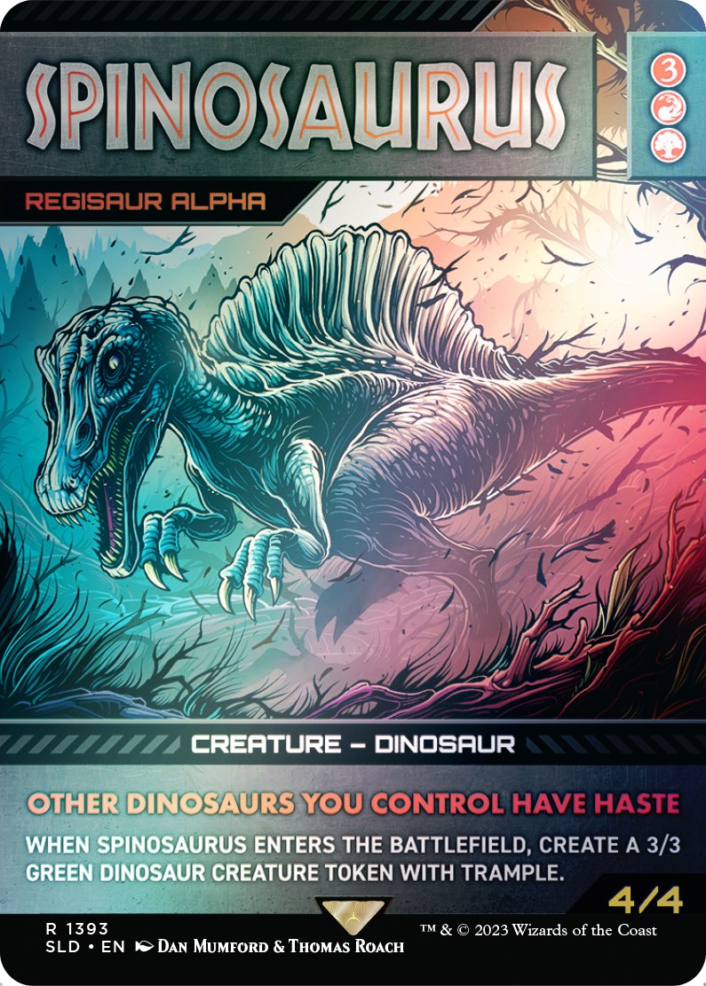 Spinosaurus - Regisaur Alpha (Rainbow Foil) [Secret Lair Drop Series] | Black Swamp Games