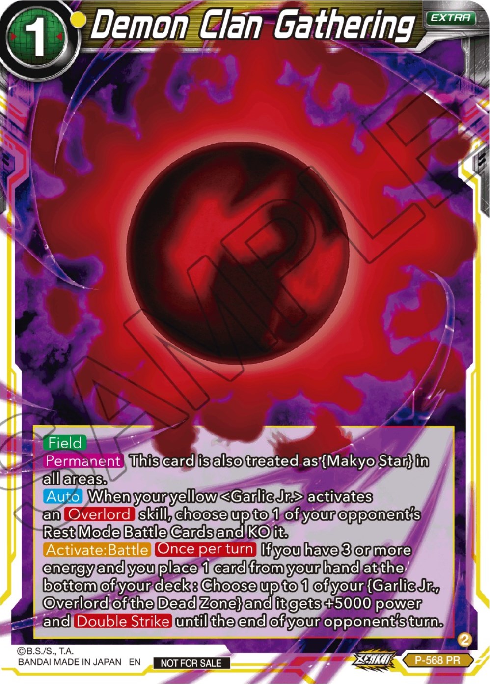 Demon Clan Gathering (Zenkai Series Tournament Pack Vol.6) (P-568) [Tournament Promotion Cards] | Black Swamp Games