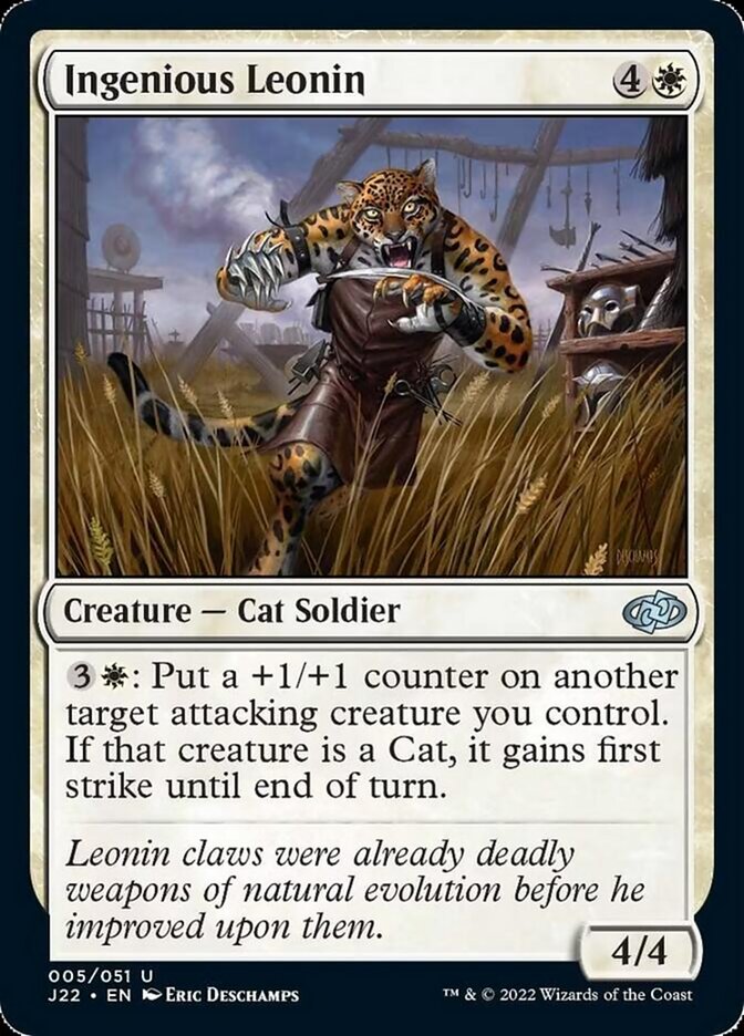 Ingenious Leonin [Jumpstart 2022] | Black Swamp Games