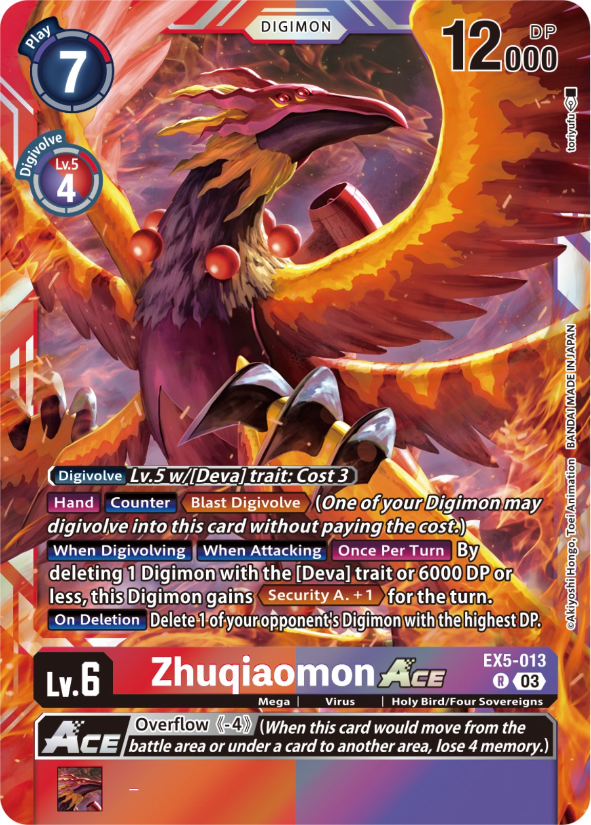 Zhuqiaomon Ace [EX5-013] [Animal Colosseum] | Black Swamp Games