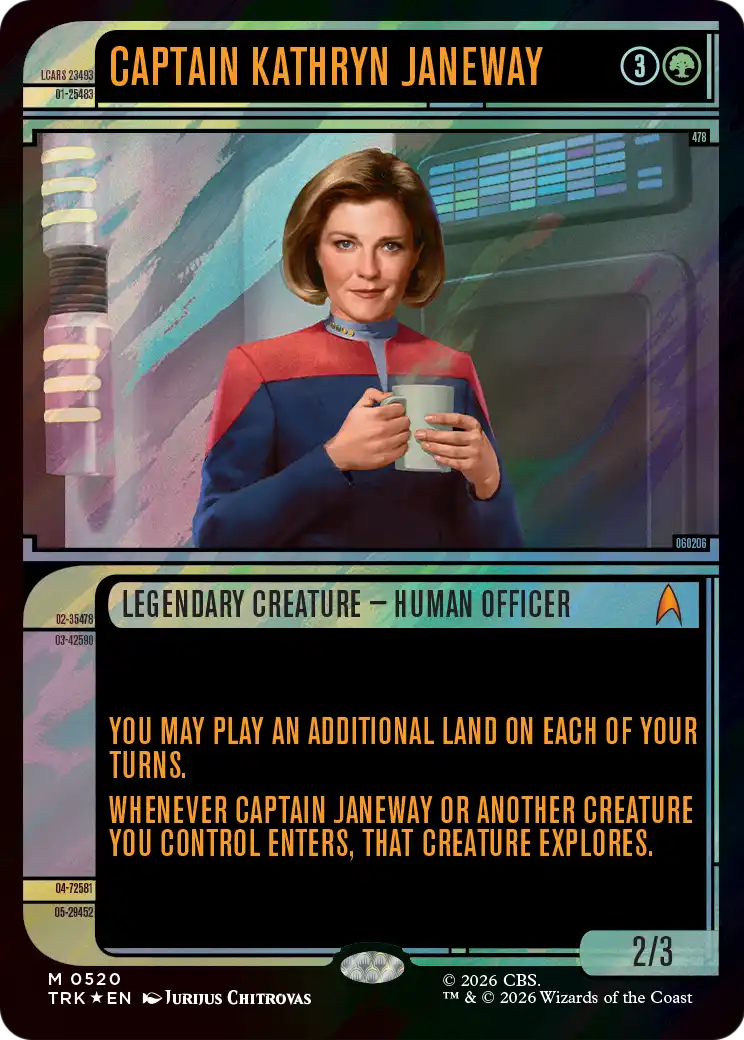 Captain Kathryn Janeway (Showcase) (Surge Foil) [Star Trek] | Black Swamp Games