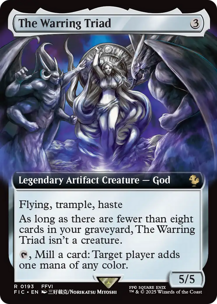 The Warring Triad (Extended Art) [FINAL FANTASY Commander] | Black Swamp Games