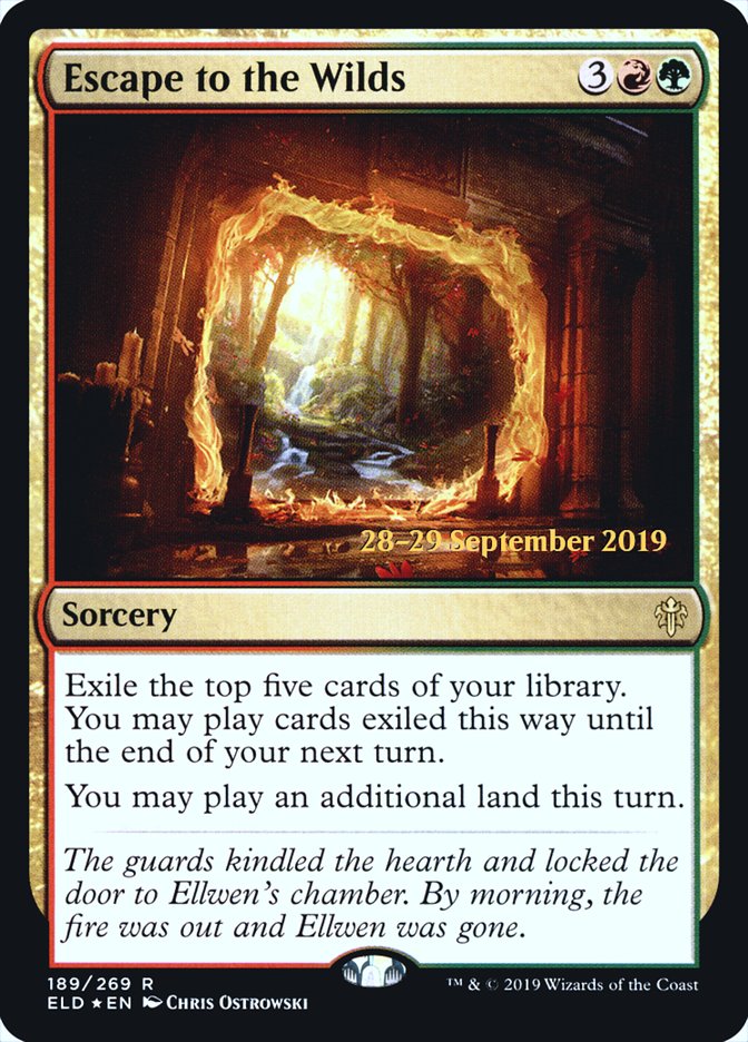 Escape to the Wilds [Throne of Eldraine Prerelease Promos] | Black Swamp Games