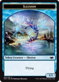 Illusion (005) // Golem (018) Double-Sided Token [Modern Horizons Tokens] | Black Swamp Games