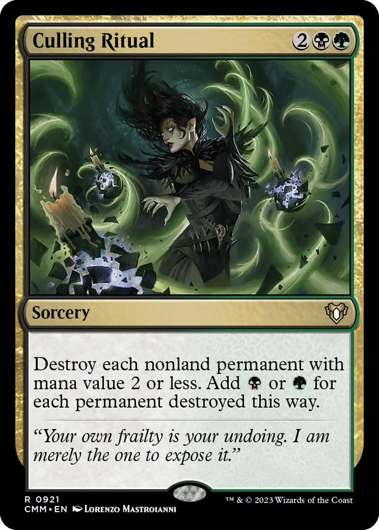 Culling Ritual [Commander Masters] | Black Swamp Games