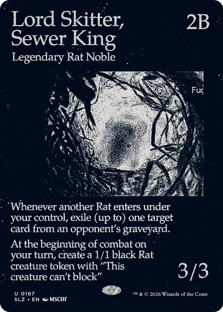 Lord Skitter, Sewer King (0167) [Secret Lair x MSCHF: The Zeta Set] | Black Swamp Games