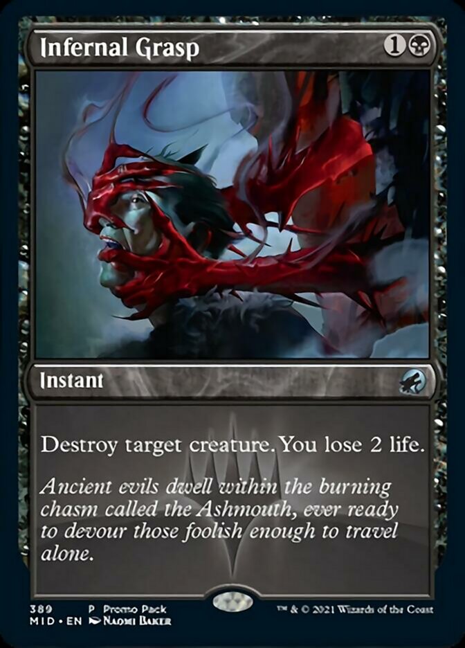 Infernal Grasp (Promo Pack) [Innistrad: Midnight Hunt Promos] | Black Swamp Games